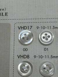 VHD17 DAIYA BUTTONS 耐衝撃HYPER DURABLE""シリーズ 貝調ポリエステルボタン"" 大阪プラスチック工業(DAIYA BUTTON) サブ画像