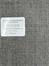 54CN5115 CANONICO TRADITIONAL WORSTED 21μ グレンチェック グレー[生地] CANONICO サブ画像