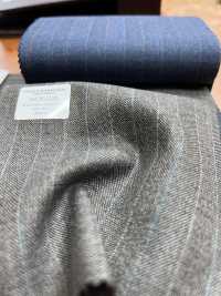 54CN5120 CANONICO TRADITIONAL WORSTED 21μ オルタネイトストライプ 薄茶[生地] CANONICO サブ画像